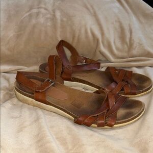Brown Leather Women's Sandals